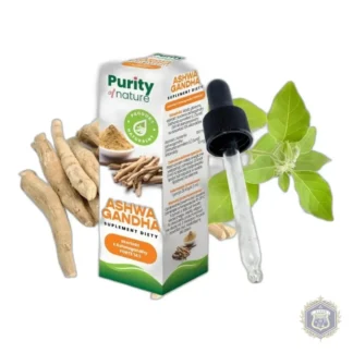 Ashwagandha drops 30 ml 10% Withanolides Forte Purity of Nature — zdjęcie 1