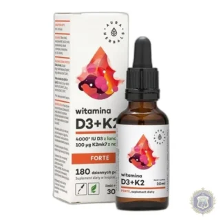 Aura Herbals Vitamin D3 4000 IU K2 100 mcg 30 ml — zdjęcie 1