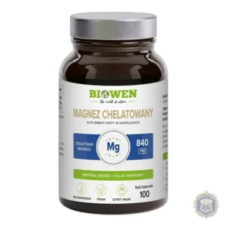 Biowen Chelated Magnesium Magnesium Diglycinate 840 mg 100 capsules — zdjęcie 1