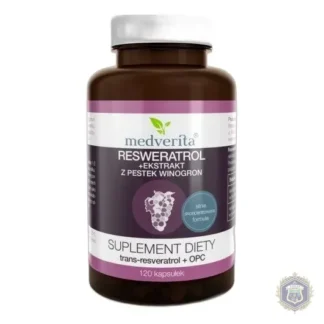 Medverita Resveratrol Capsules with Grape Seed Extract 120 pcs. — zdjęcie 1