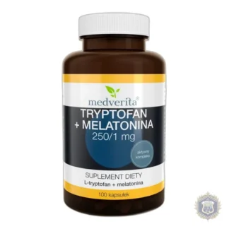 Medverita Tryptophan 250mg + Melatonin 1mg Capsules, 100 pcs. — zdjęcie 1