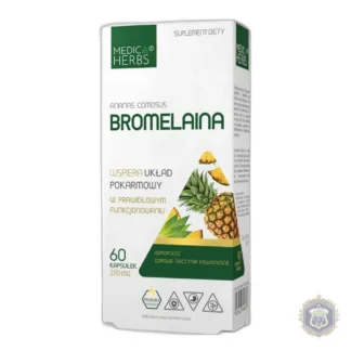 Medica Herbs Bromelain 60 capsules — zdjęcie 1