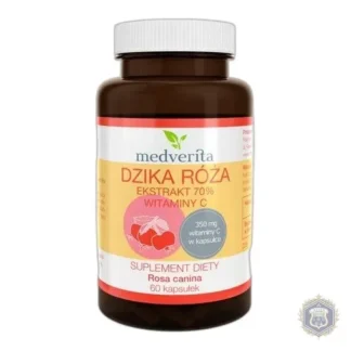 Medverita Wild Rose Extract 70% Vitamin C 60 capsules — zdjęcie 1