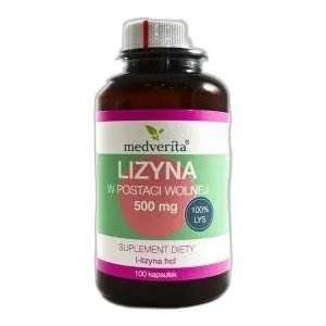 Medverita Lysine in free form 500 mg 100 capsules — zdjęcie 1