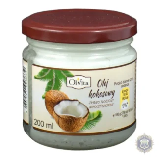 Olvita Cold-Pressed Coconut Oil 200 ml — zdjęcie 1