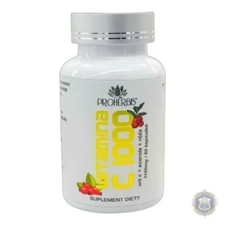 Proherbis Vitamin C 1000 mg Acerola Rose 60 Capsules — zdjęcie 1