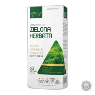 Dietary supplement Medica Herbs green tea capsules 60 pcs. — zdjęcie 1