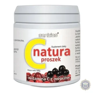 Sanbios dietary supplement powder vitamin C 180 g vegan — zdjęcie 1