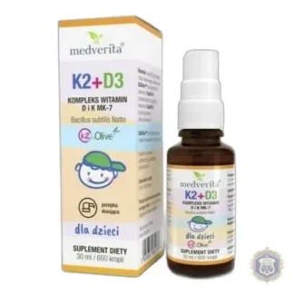 Dietary Supplements Medverita K2+D3 for Children Drops 30 ml — zdjęcie 1