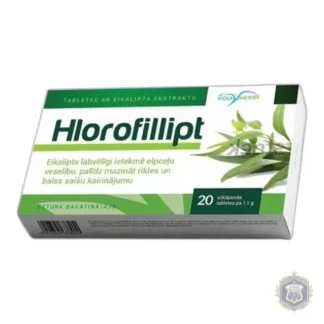 Chlorofillipt Tablets 800 mg pure eucalyptus 20 pcs. — zdjęcie 1