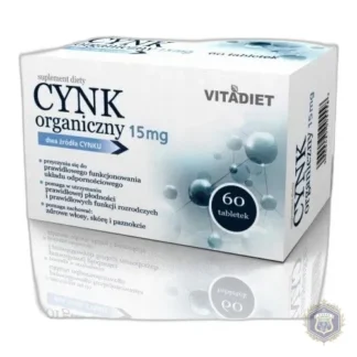Vitadiet Organic Zinc 15 Mcg 60 Tabs. Immunity — zdjęcie 1